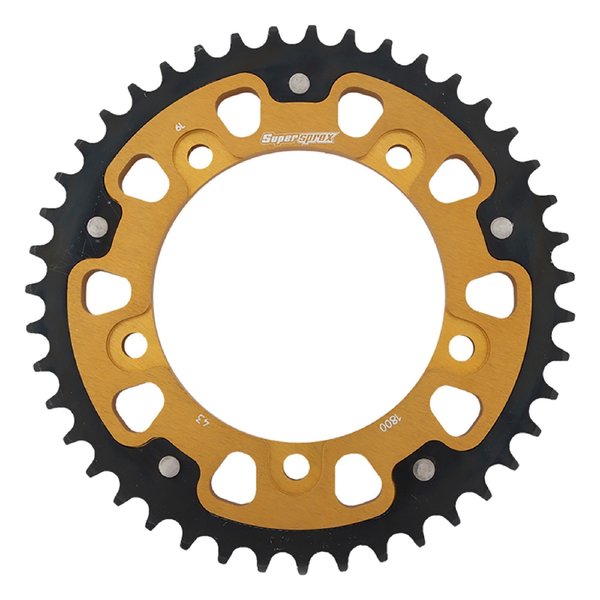 Supersprox New  - Gold Stealth sprocket For 43T, Chain Size 530,  RST-1800-43-GLD